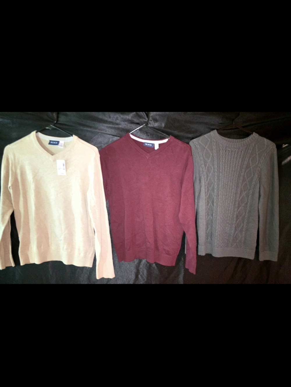 🔸️2 Childrens Place Sweaters (Size 10/12)🔸️1 Sonoma Sweater (Size 14/16)